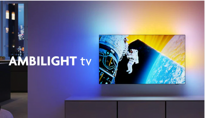 Philips TV brengt dit jaar twee nieuwe premium series oled-televisies op de markt. De nieuwe modellen komen met het Ambilight Plus-systeem, de nieuwe P5 AI Dual Engine-processor, META Technology 2.0 en ‘Sound by Bowers & Wilkins’.